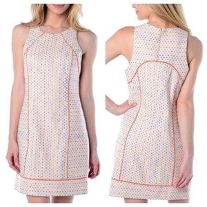 Trina Turk Delma Printed Shift Dress Cantaloupe